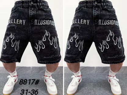Short Jean Homme Patchwork Denim Bleu – Style Urbain Tendance