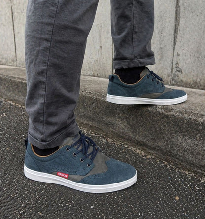Baskets GEOXER "Street Luxury" – L’Élégance Urbaine (Noir & Gris Anthracite)