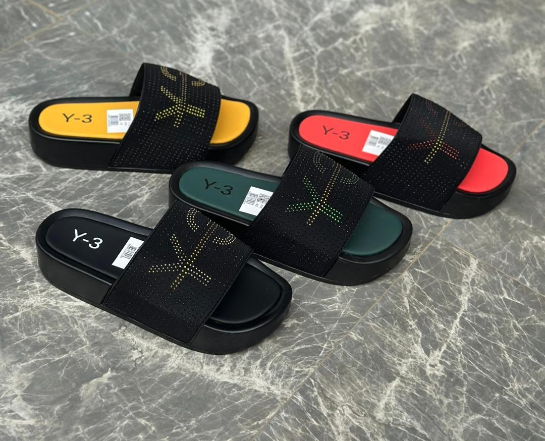 : Claquettes Plateformes Y-3 à Strass – Collection Multicolore