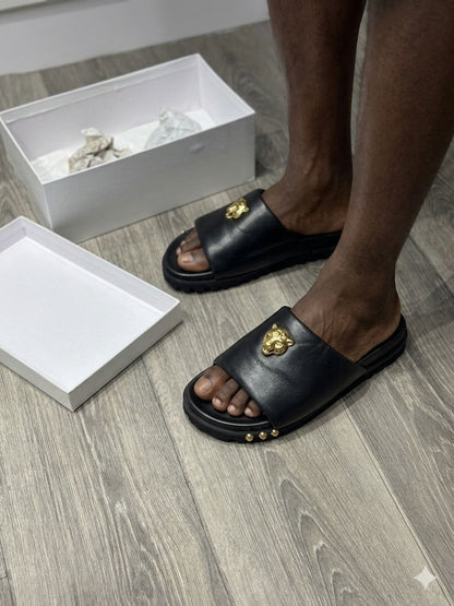Titre du Produit : Sandale "Dakar Prestige" – Cuir & Confort Absolu