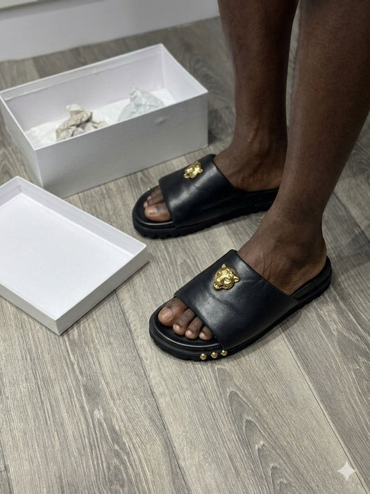 Titre du Produit : Sandale "Dakar Prestige" – Cuir & Confort Absolu