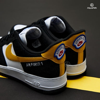 Nike Air Force 1 '07 LV8 "Athletic Club" – Black/Yellow Ochre