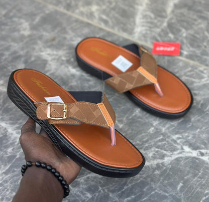 : Sandale "Dakar Prestige" – Cuir & Confort Absolu