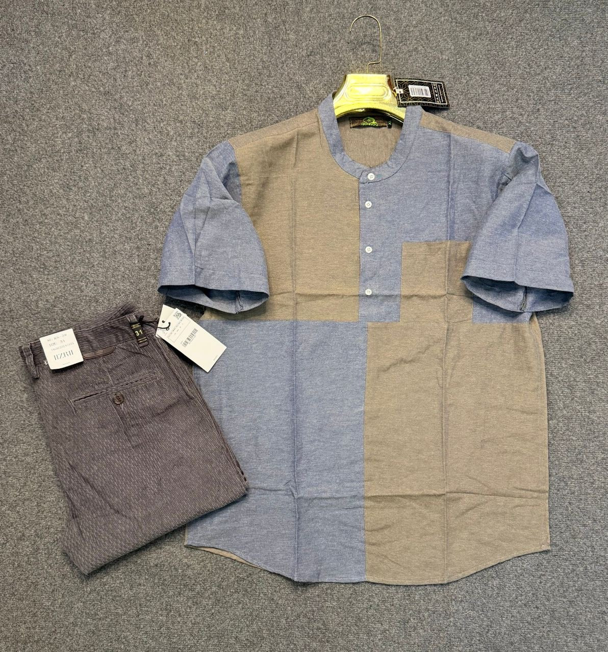 L'Élégance Sahélienne : Tunique Col Officier & Pantalon Chino