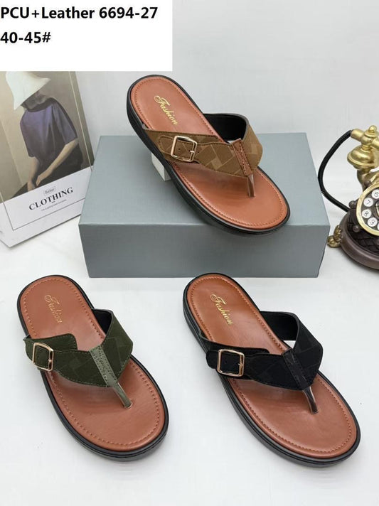 : Sandale "Dakar Prestige" – Cuir & Confort Absolu