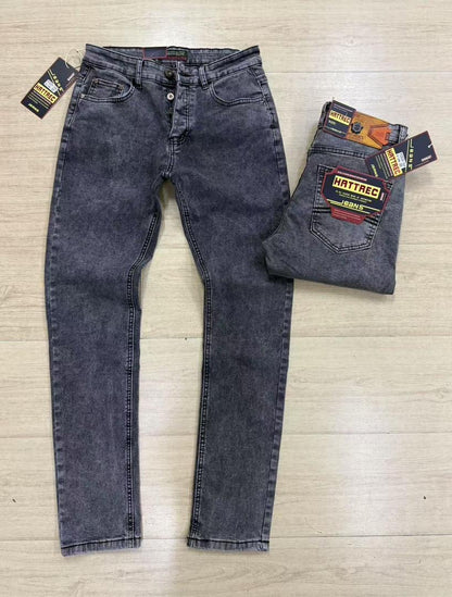Pantalon Jean Slim Fit pour Homme – Coupe Ajustée avec Boutons Apparents