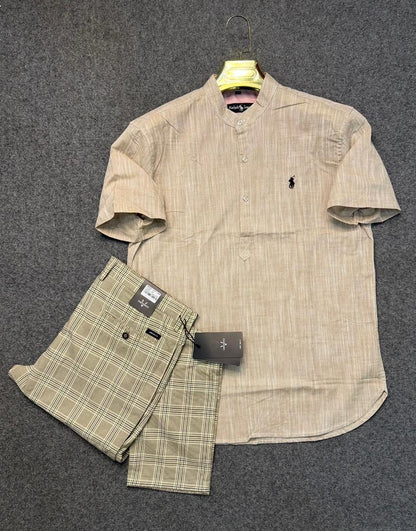 L'Élégance Sahélienne : Tunique Col Officier & Pantalon Chino