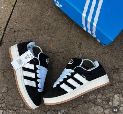 Campus noir blanc Femme – Sneakers Tendance & Confort Élégant