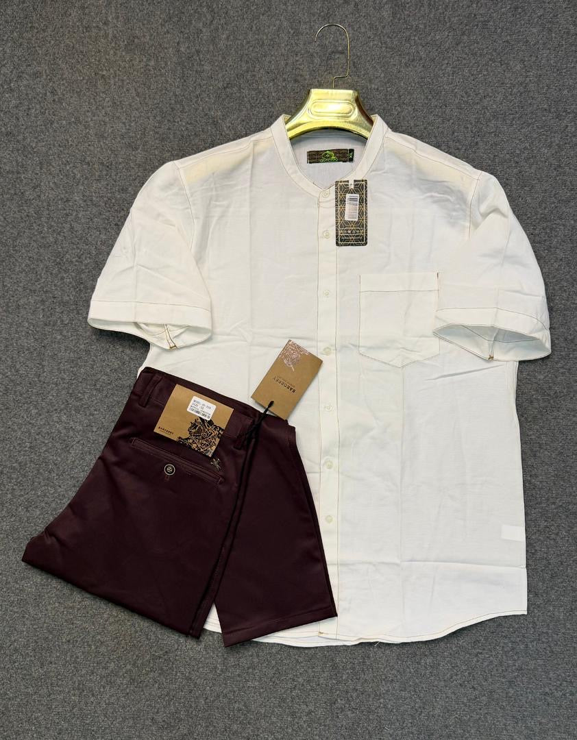 L'Élégance Sahélienne : Tunique Col Officier & Pantalon Chino