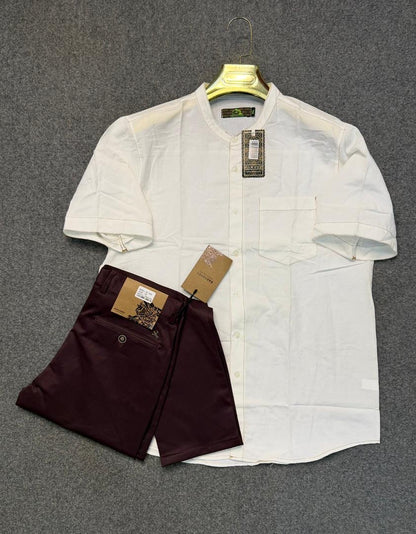 L'Élégance Sahélienne : Tunique Col Officier & Pantalon Chino