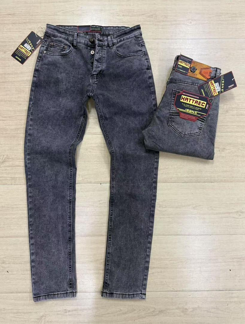 Pantalon Jean Slim Fit pour Homme – Coupe Ajustée avec Boutons Apparents