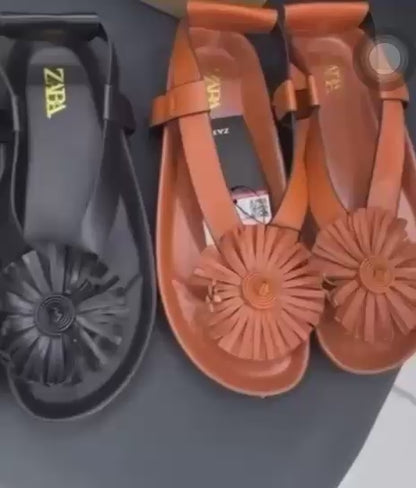 : Sandale Zara "Fleur de Cuir" – Nouvelle Collection Été 2024
