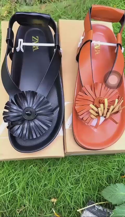 : Sandale Zara "Fleur de Cuir" – Nouvelle Collection Été 2024