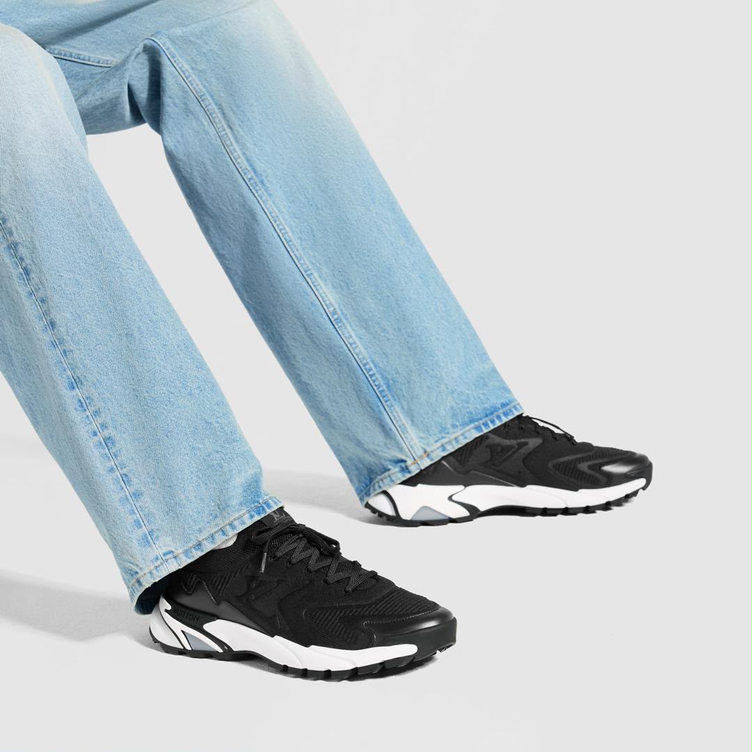 Sneakers Légères en Mesh et Cuir Synthétique