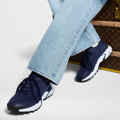 Sneakers Légères en Mesh et Cuir Synthétique